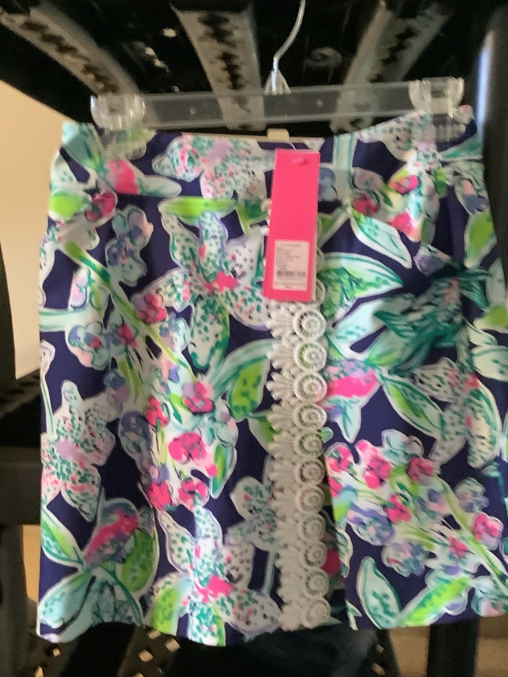 Lilly Pulitzer Navy Floral with Pink & Green Accents golf skort, 17th fairway